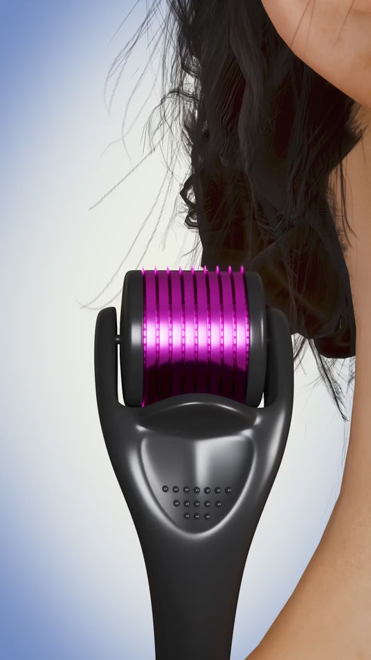 540 Titanium Microneedle Derma Roller for Hair, Beard, & Skin Care